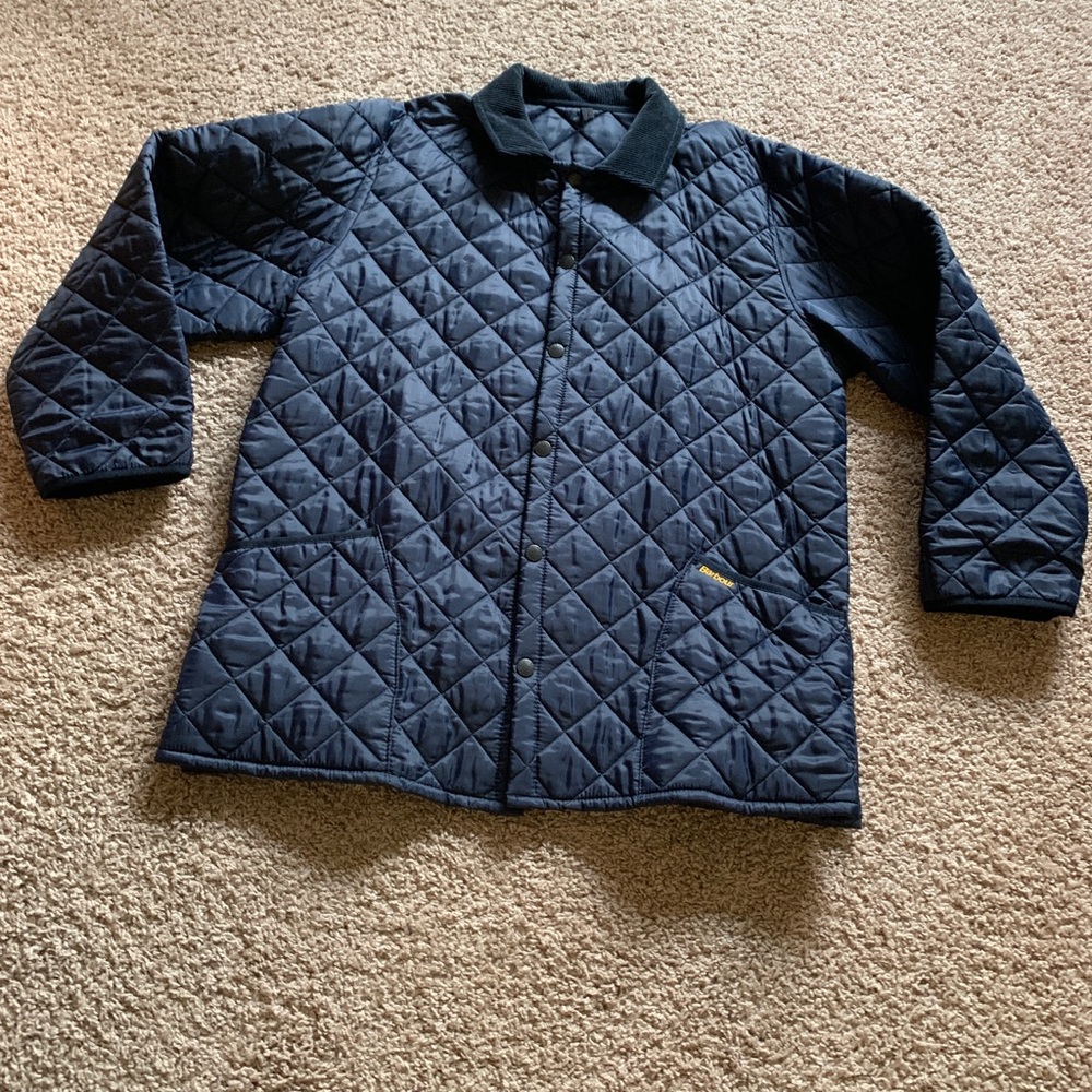 Barbour Navy Quilted Puffer Jacket